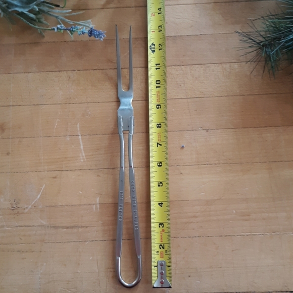 Metal serving fork with advertising - Picture 3 of 3